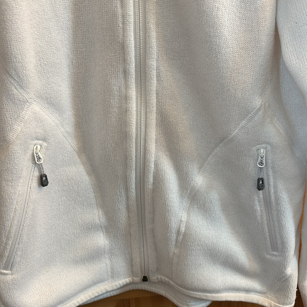 Mammut Womens Fleece Full Zip Jacket Sweater White Size S - Picture 3 of 13